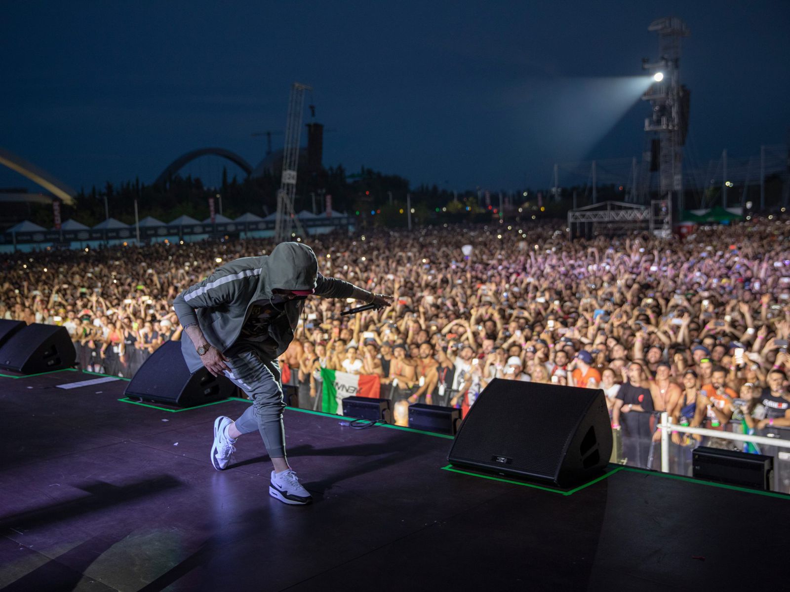 Eminem in concerto a Milano incanta 80.000 persone all´Area Expo